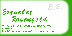 erzsebet rosenfeld business card